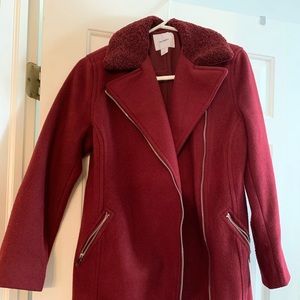 Maroon coat